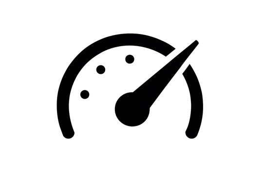 Speedometer gauge icon for performance measurement and digital optimization concept - Powered by Adobe
