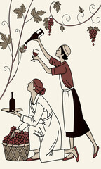 man and woman