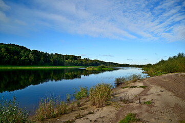 River  in the European plains