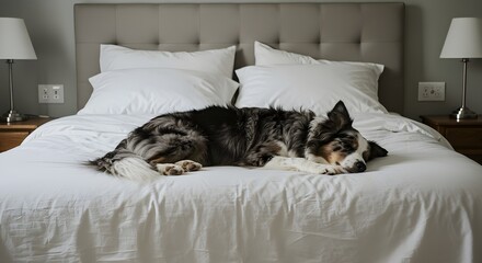 border collie taking a nap
