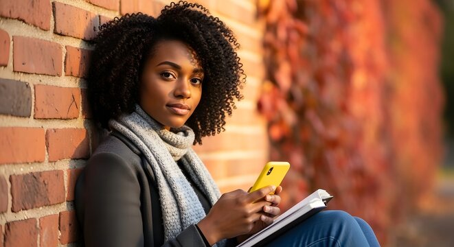 Thoughtful Young Woman Working on Laptop in Bright Modern Office