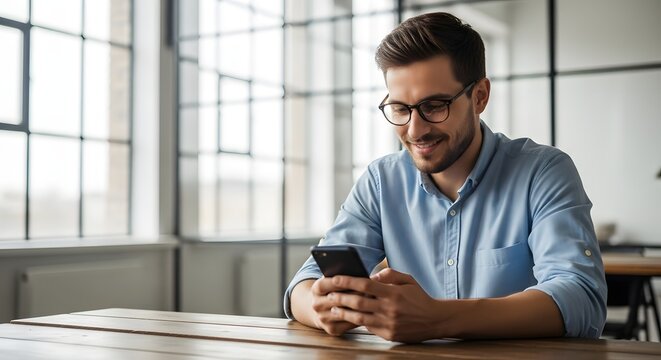 Fototapeta Young Man Holding Spear on African Safari Adventure, Wildlife Observation