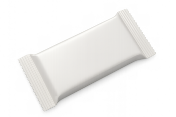 White blank food snack plastic packaging mockup bar