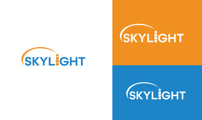 Fototapeta premium Sky light | Work Mark logo | logo | Solar Energy