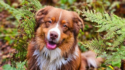 portrait of a australian shepherd 