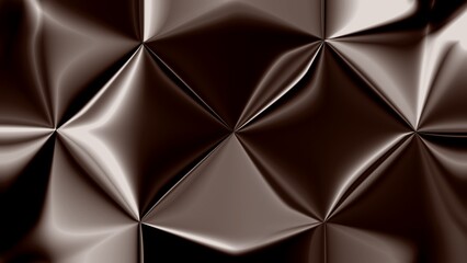 Fototapeta premium Chocolate tufted satin texture glossy quilted fabric abstract background