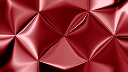 Ruby red tufted satin texture glossy quilted fabric abstract background