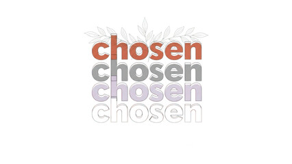 Chosen typography design 