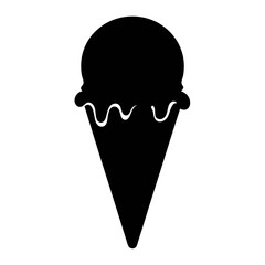 Vector art of delicious ice cream cone, a sweet treat for a hot day, perfect for summer, dessert, and a refreshing snack
