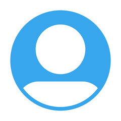 User profile icon set. profile avatar icon vector, User account profile black and blue circle in flat style , social media profile photo icon symbol