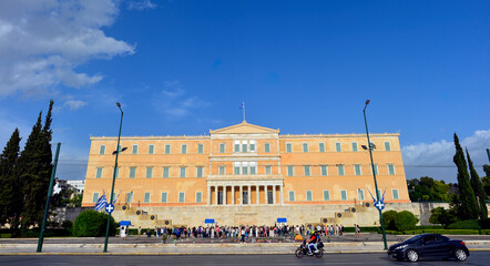 Das Parlamentsgeb&auml;ude in Athen (Griechenland)	