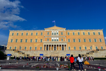 Das Parlamentsgeb&auml;ude in Athen (Griechenland)	