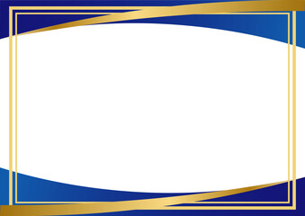 青と金のおしゃれなビジネス背景3