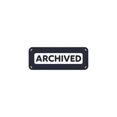 Official archived status stamp for data management