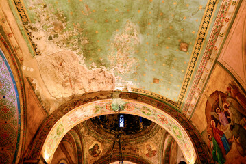 Innenansicht der Pantanassa-Kirche am Monastiraki -Platz, Athen	