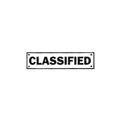 Confidential secret document stamp graphic