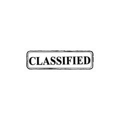 Official classified stamp announces secret information
