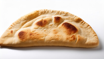 Golden Fresh Pita Bread On White Perfect For Food Blogging Recipe Websites Or Healthy Eating Promotions