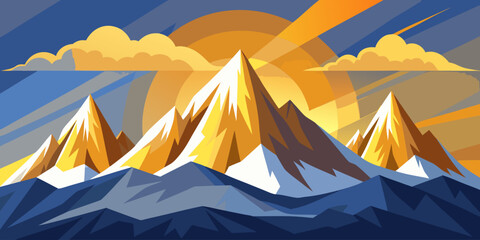 vector illustration of a mountain