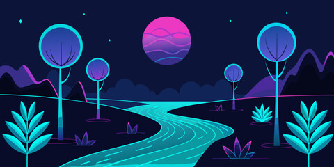 abstract background with flowers