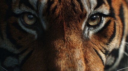 Create a high-quality, viral, realistic-type, and detailed image from the front angle of the tiger's eye from a close-up front angle, the image is in realistic style with high-quality details

