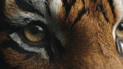 Create a high-quality, viral, realistic-type, and detailed image from the front angle of the tiger's eye from a close-up front angle, the image is in realistic style with high-quality details
