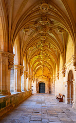 Fototapeta premium Cloister of the Monastery of San Zoilo in Carrión de los Condes, Tierra de Campos Region, Province of Palencia, Castile and León, Spain, Europe