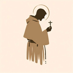 Ilustra&ccedil;&atilde;o de S&atilde;o Francisco de Assis