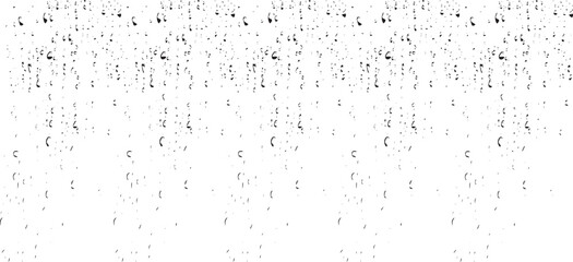 Small water drops texture vector. Rainy window overlay texture. Rain on glass background. Abstract halftone textured effect. Vector Illustration. EPS10.