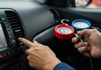 Car Air Conditioning System Check