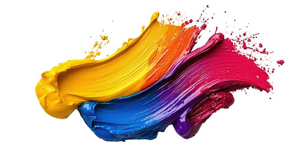 Vibrant paint splatters in swirling motion