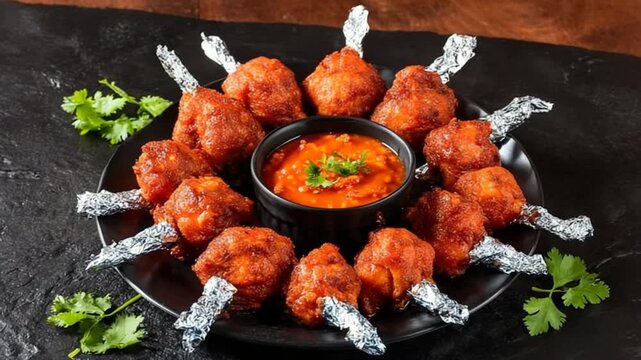 chicken lollipop, indian food, fried chicken tradition video