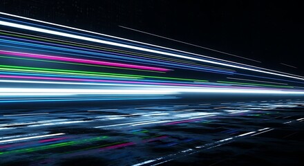 Fast Moving Light Trails.