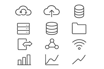 Accessible UI Icons. Accessible user interface (UI) design. Line outline icon set of Accessible user interface