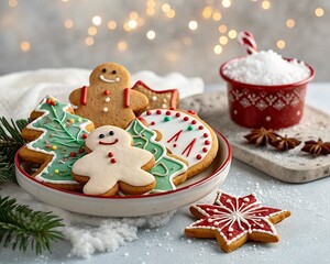 New Year's sweets, gingerbread