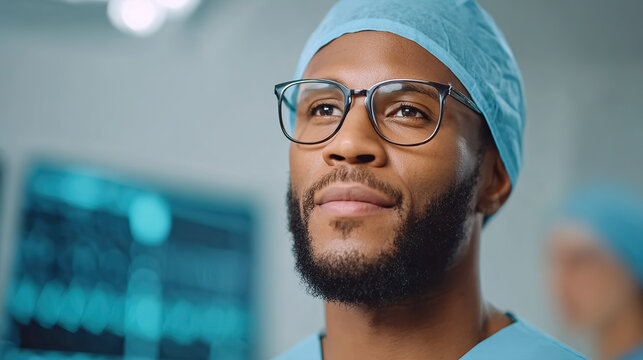 Surgeon in Operating Room - Powered by Adobe