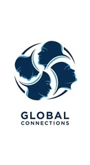 Global Connections Logo Design.
