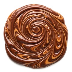 Swirling Chocolate Dessert, Sweet Treat, Delicious Chocolate Spread.