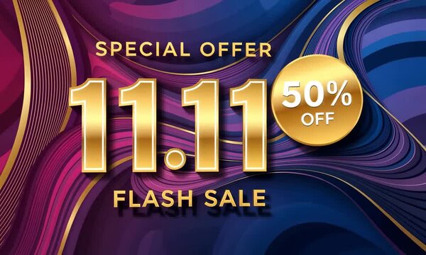 Special offer for 1111 flash sale with 50 discount on selected items