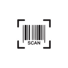 Illustration of a barcode scanner this simple icon represents scanning, identification, and technology, perfect for use in apps, websites, and user interfaces