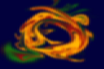 Abstract Energy Swirl Background – Vibrant Digital Art in Orange, Green, and Red Tones