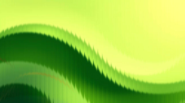 Captivating green abstract waves flow dynamically across a vibrant background, perfect for modern digital design projects