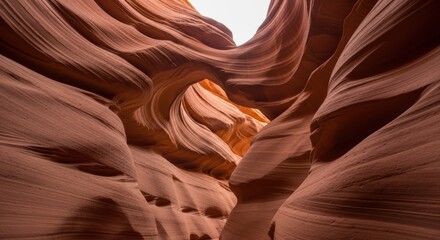 Stunning sandstone formations in antelope canyon's majestic curves and textures