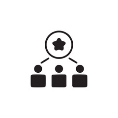 Vector art of team leader icon this minimalist vector graphic represents leadership, teamwork, and collaboration, ideal for business, management, and organizational themes its clean design ensures ver