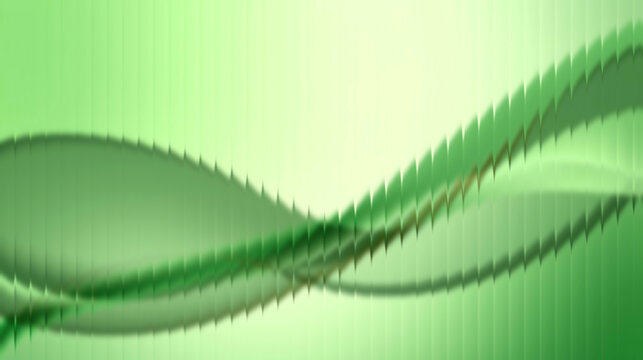 Dynamic flowing green abstract wave with sharp edges creates a modern, energetic backdrop for technology or nature themes - Powered by Adobe
