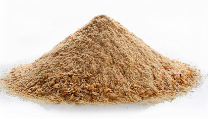 Wheat Bran Isolated On White Background