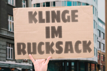 “Klinge Im Rucksack” Hidden knives turn schools into dangerous places. KNIFE. YOUTH. CRIME. SCHOOL. VIOLENCE. FEAR.