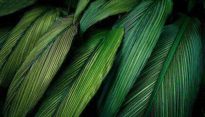 Tropical Leaves Texture Abstract Nature Leaf Green Texture Background Vintage Dark Tone Picture Can Used Wallpaper Desktop