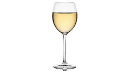 Elegant champagne flute with golden bubbly liquid isolated, celebratory drink for special occasions and festive events