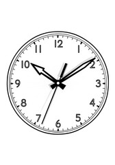 Time Clock Showing Ten Past Two.